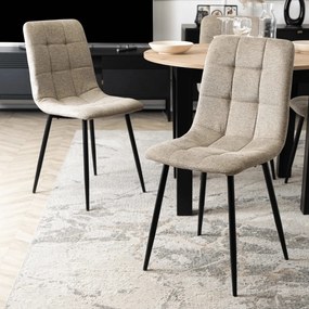 Bézs Szövet Étkezőszék. PERU 2