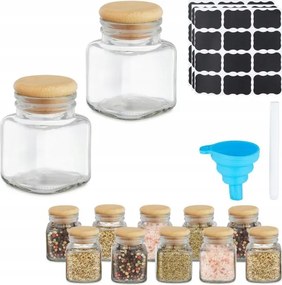 Fűszertartó tégelyek fedéllel12db Gr162