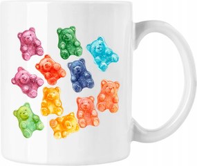 Bögre Gyümölcsös mackók 1 Fehér 330ml