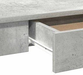 betonszürke forgácslap íróasztal 100x45x75 cm