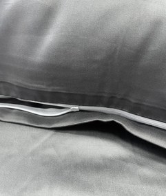 Ágyneműhuzat pamut szatén exclusive  Modern sötétszürke 200x140cm+90x70cm TiaHome
