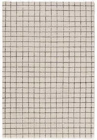 Rács mintás szőnyeg Fekete/Fehér 120x170 cm