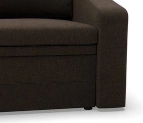 Vertico fekvőfotel, 90 cm széles, fonott, barna