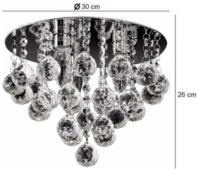 3xE14/60W/230V mennyezeti lámpa