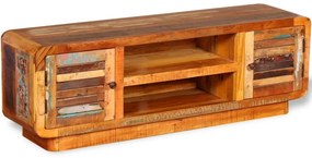 tömör újrahasznosított fa TV-szekrény 120 x 30 x 40 cm
