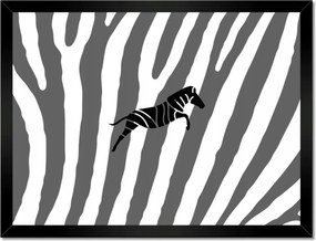 Poszterek keretben 40x30 Zebra csíkos