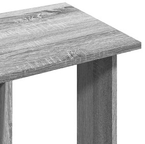 szürke sonoma szerelt fa ruhásszekrény kerékkel 102x38x110 cm