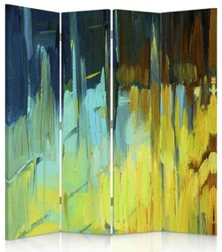 Gario Paraván Tengerparti absztrakció Méret: 145 x 170 cm, Kivitelezés: Forgó paraván 360°