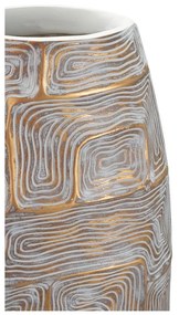 Aranyszínű poligyanta váza (magasság 59,5 cm) Eclips – Mauro Ferretti