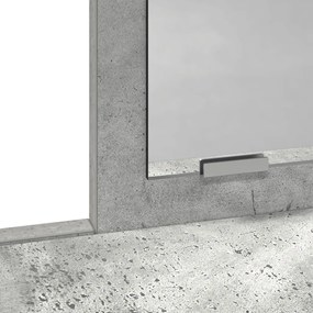 Sminkasztal Fiókokkal Beton Szürke 79x41x140 cm