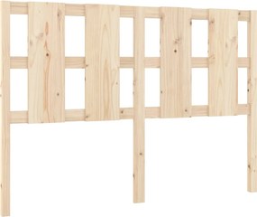 vidaXL tömör fenyőfa ágyfejtámla 125,5 x 4 x 100 cm