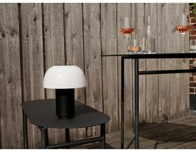 Fekete fém kerek étkezőasztal ø 70 cm Disc – Zone