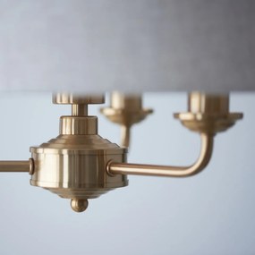 Endon glamour modern függeszték highclere antik sárgaréz természetes vászon end110723
