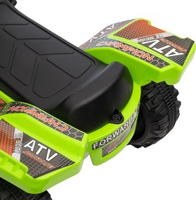 HOMCOM Kids Quad elektromos 6V-os gyerek quad hátrameneti funkcióval, zenével, zöld