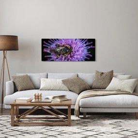 Méh a virágon képe (120x50 cm)
