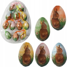 Húsvéti tojás medál szett nyuszi motívummal 12 db-os Húsvét