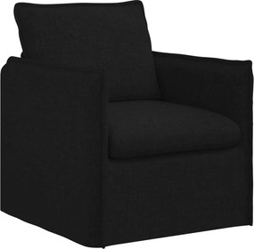 vidaXL Kanapé Fekete 195 x 82 x 85 cm szövet