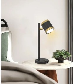 Wofi 8003-104S - LED Dimmelhető asztali lámpa TOULOUSE LED/10W/230V fekete/arany