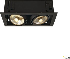 SLV KADUX 115550 Beépíthető spotlámpa 2x75W/GU10/ES111 IP20