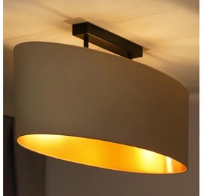 Duolla - Felületre szerelhető csillár OVAL VEGAN 2xE27/15W/230V krémes