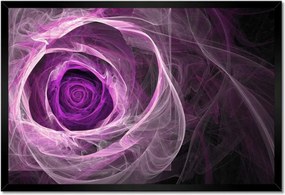 Poszter keretben 60x40 Fraktál rózsa