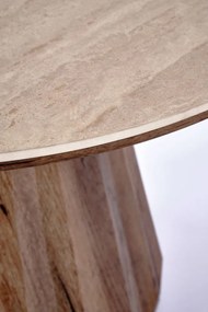 Diavola dohányzóasztal travertin/dió