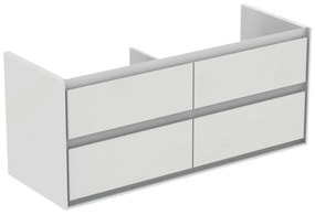 Fürdőszobaszekrény mosdó alá Ideal Standard Connect Air 120x51,7x44 cm szürke tölgyfa / fehér kombinációban mat E0822PS