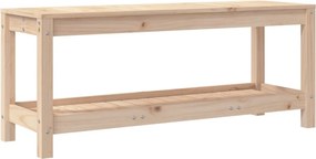 vidaXL tömör fenyőfa kerti pad 108x35x45 cm