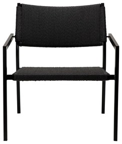 Fekete fotel nádfonattal Loop – DAN-FORM Denmark