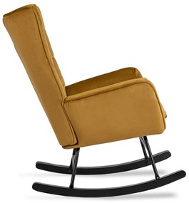 Hintafotel Mustár Bársony Kárpittal. JACKSON