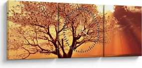 Isten sugarainak képe (órával) (90x30 cm)