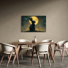 Kép - Nyúl és hold (90x60 cm)