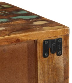 tömör újrahasznosított falra szerelhető TV-szekrény 100x30x19cm