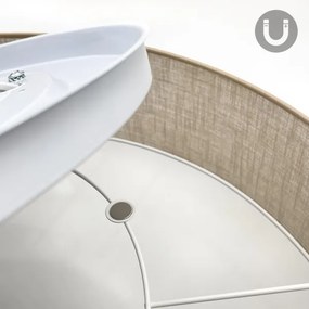Brilagi - LED mennyezeti lámpa SIRIJA 6xE27/15W/230V, átmérő 80 cm, bézs
