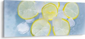 Citrom a jégben képe (120x50 cm)