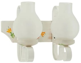 Brilagi - QUEEN fali lámpa 2xE14/40W/230V bükk/krémszínű