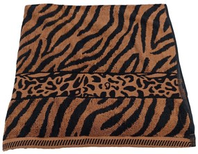 Frottír törülköző ZEBRA barna
