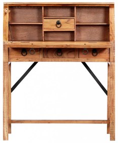 vidaXL tömör akácfa íróasztal 90 x 40 x 107 cm