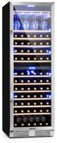Vinovilla Grande Duo, nagy kapacitású borhűtő, hűtőszekrény, 425l, 165 palack, 3 színű LED világítás