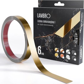 ambro öntapadós díszcsík arany matt 10-20mm