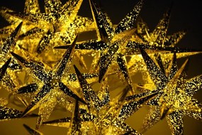 LED fénylánc 10 LED csillagok 12 cm meleg fehér