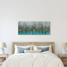 Kép - Türkiz tó, Biei, Japán (120x50 cm)