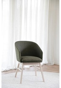 Zöld kárpitozott étkezőfotel szett 2 db-os Windham – Rowico