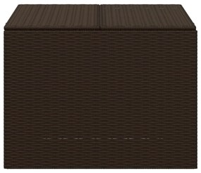 barna polyrattan kerti tárolóláda 291 L