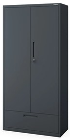 Megan Antracytowy - szuflada pojedyncza 185 cm