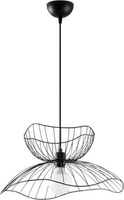 Farac 6390 fekete fém függőlámpa, Ø50 cm