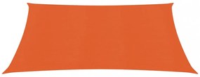 narancssárga HDPE napvitorla 160 g/m² 3 x 3 m