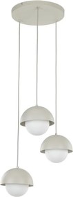 TK LIGHTING 10206 BONO Többágú Függesztett Lámpa Bézs, Fehér G9 IP20