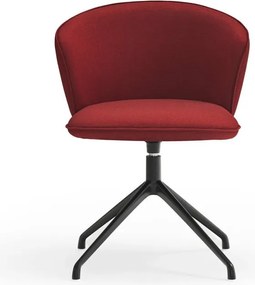 Borvörös kárpitozott étkezőfotel szett 2 db-os Add – Teulat