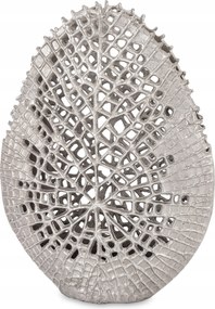 Fedél üveg váza ezüst díszített retro virág fedél nagy